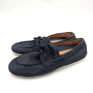 Sperry Slim Lace-Up Boat Shoes Round Toe Women's Navy Blue Size US7.5 EU38